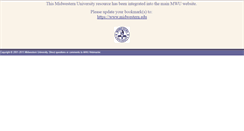 Desktop Screenshot of mwunet.midwestern.edu